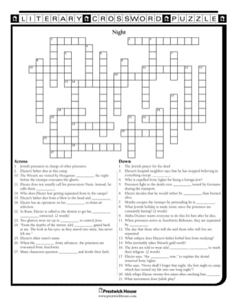 Night Crossword Puzzle prestwickhouse com
